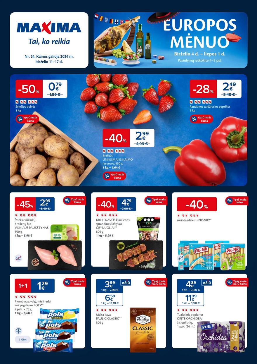 Maxima leidinys akcijos nuo 
  2024-06-11 iki 
  2024-06-17 | Leidinukas.lt puslapis 1
