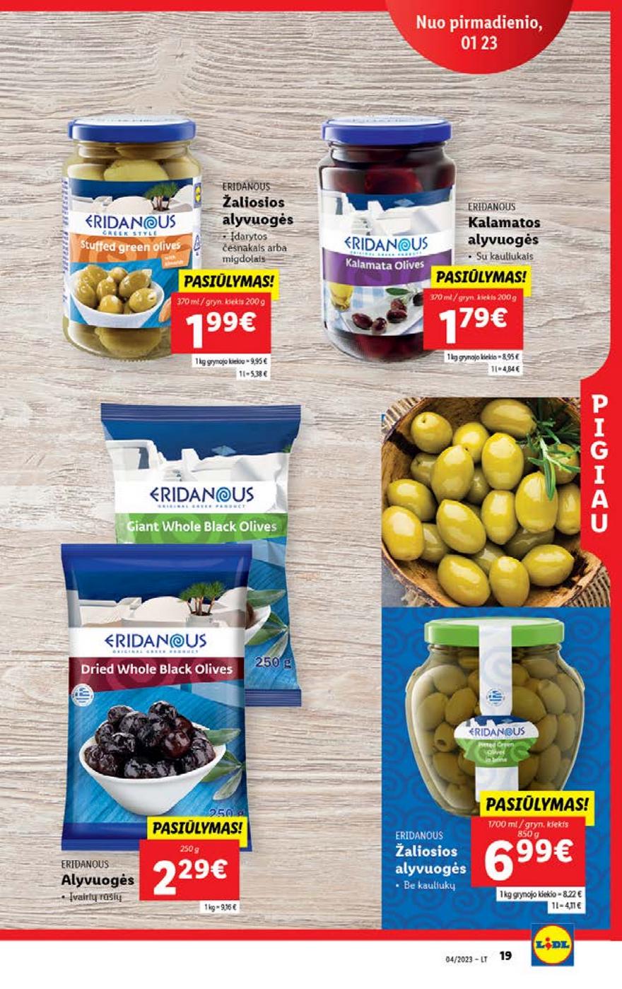 Lidl pasiūlymai akcijos nuo 
  2023-01-23 iki 
  2023-01-29 | Leidinukas.lt puslapis 19