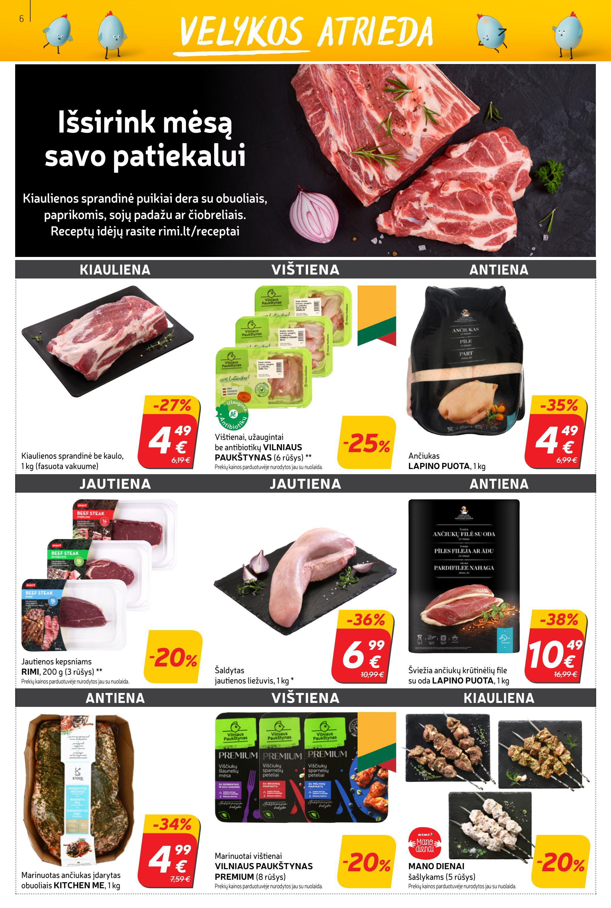 Rimi savaitinis leidinys akcijos nuo 
  2022-04-12 iki 
  2022-04-18 | Leidinukas.lt puslapis 6
