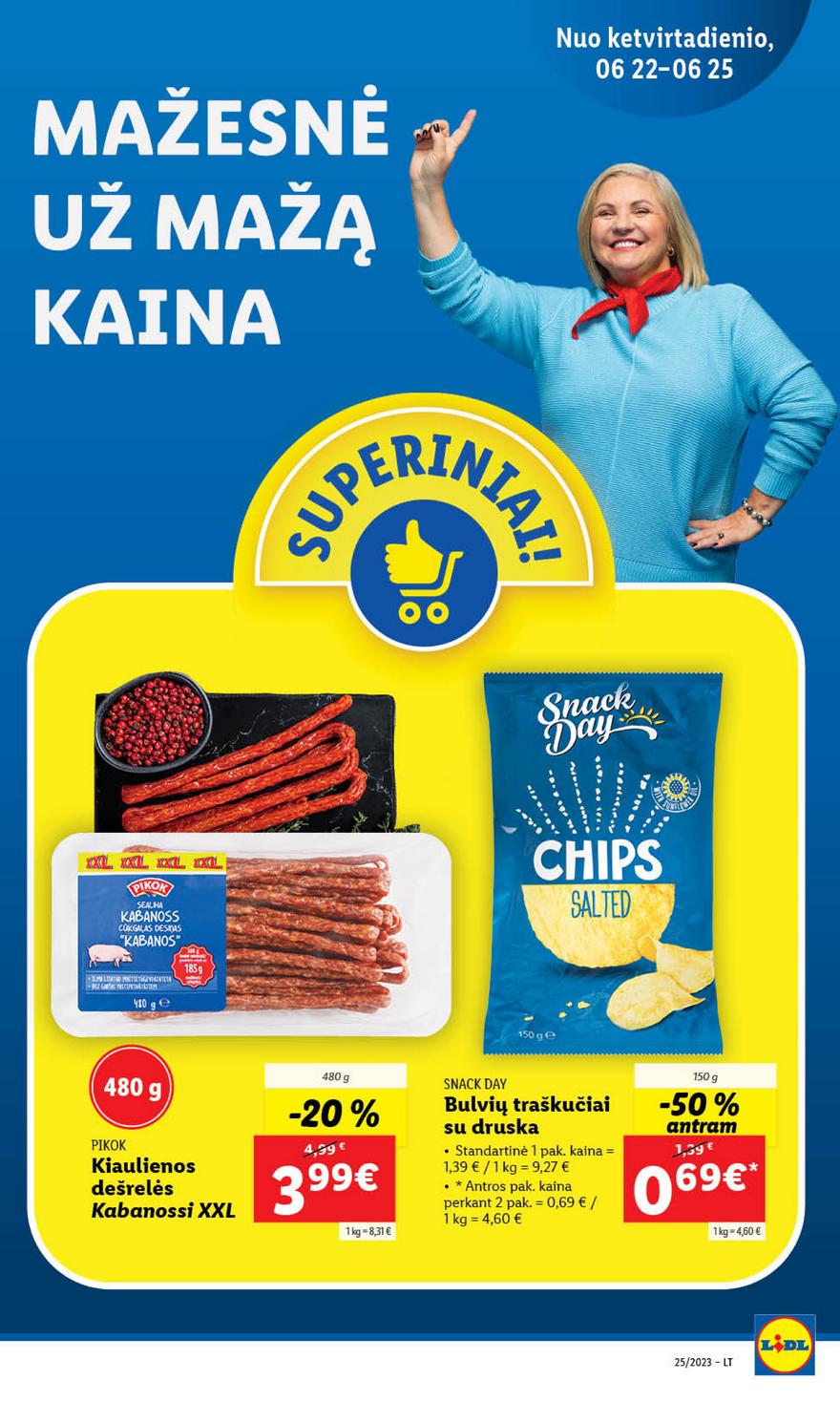 Lidl pasiūlymai akcijos nuo 
  2023-06-19 iki 
  2023-06-25 | Leidinukas.lt puslapis 76