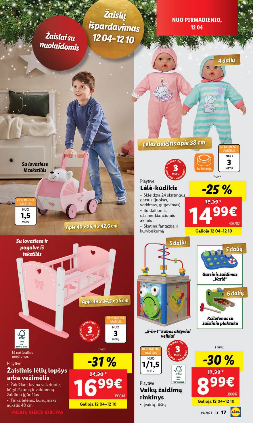 Lidl pasiūlymai akcijos nuo 
  2023-12-04 iki 
  2023-12-10 | Leidinukas.lt puslapis 19