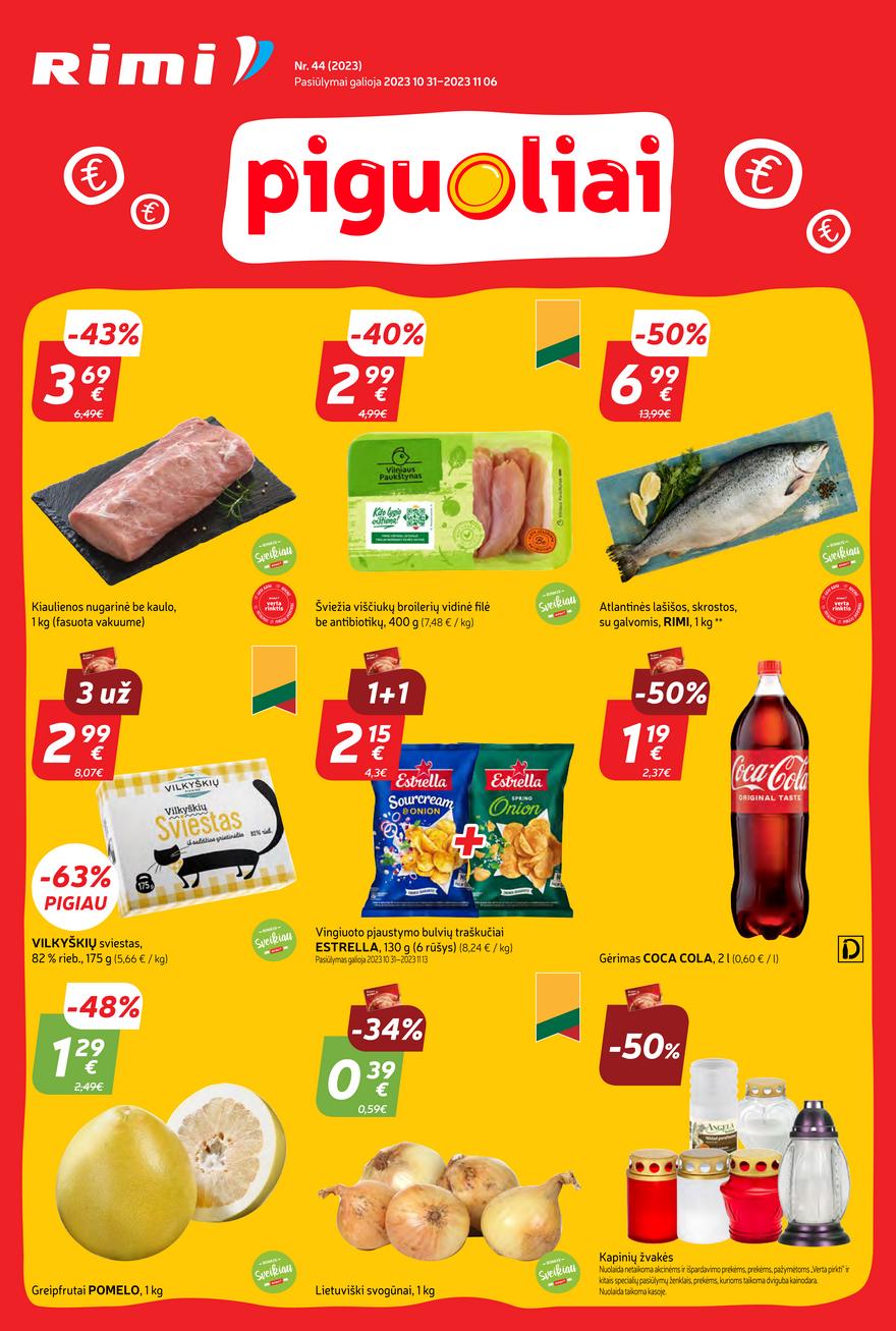 Rimi savaitinis leidinys akcijos nuo 
  2023-10-31 iki 
  2023-11-06 | Leidinukas.lt puslapis 1