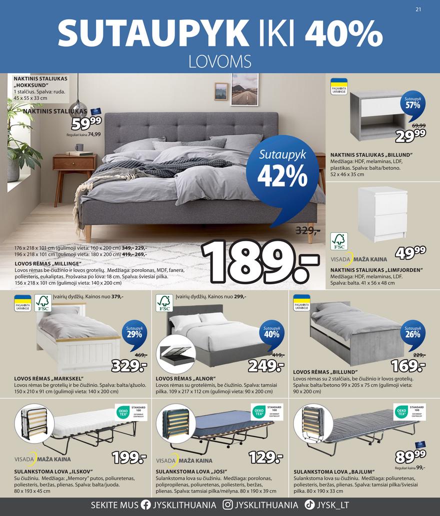 Jysk akcijų leidinys akcijos nuo 
  2025-04-29 iki 
  2025-05-12 | Leidinukas.lt puslapis 21