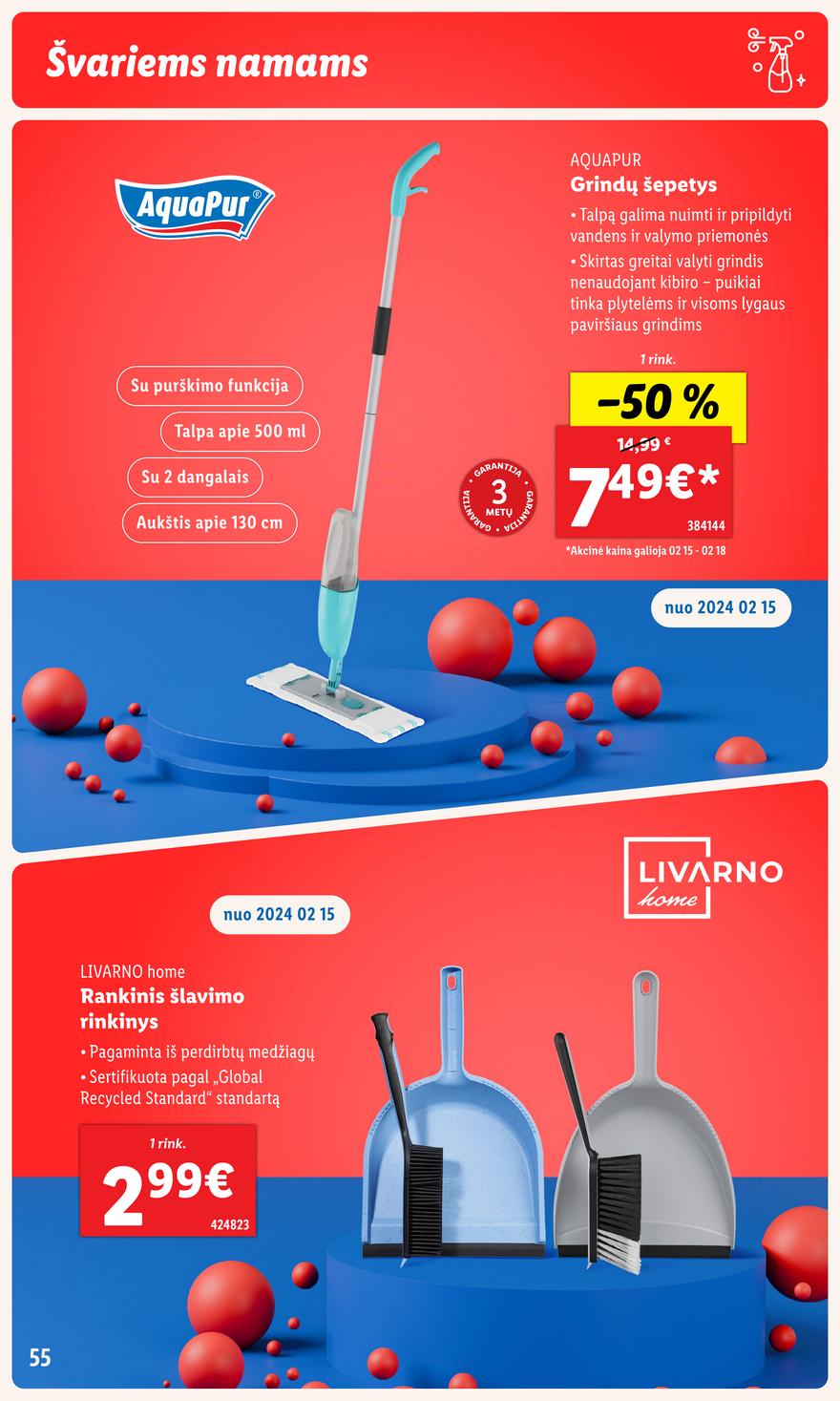 Lidl pasiūlymai akcijos nuo 
  2024-02-05 iki 
  2024-02-11 | Leidinukas.lt puslapis 55