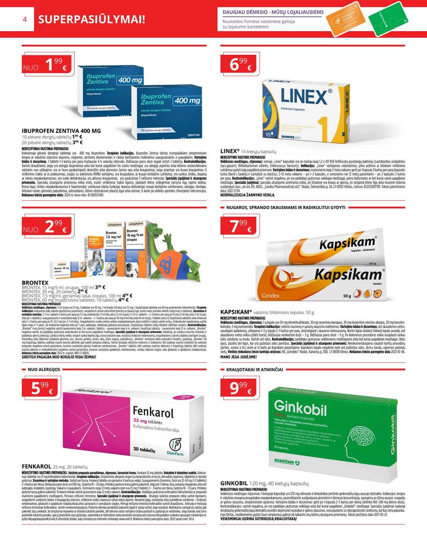 Gintarinės vaistinės leidinys akcijos nuo 
  2024-04-01 iki 
  2024-04-30 | Leidinukas.lt puslapis 4