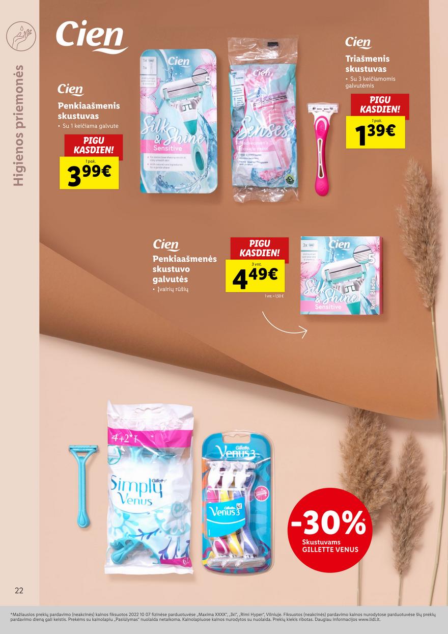Lidl pasiūlymai akcijos nuo 
  2022-10-13 iki 
  2022-10-19 | Leidinukas.lt puslapis 22