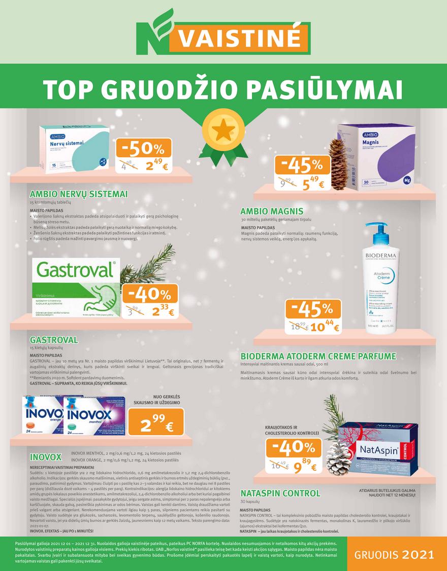 Norfos vaistinės leidinys akcijos nuo 
  2021-12-01 iki 
  2021-12-31 | Leidinukas.lt puslapis 1