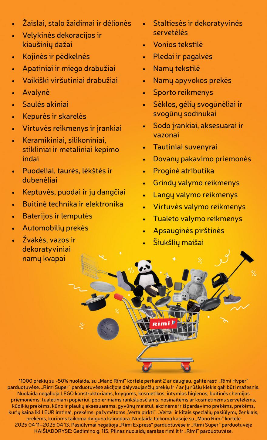 Rimi savaitinis leidinys 15 akcijos nuo 
  2025-04-08 iki 
  2025-04-14 | Leidinukas.lt puslapis 3