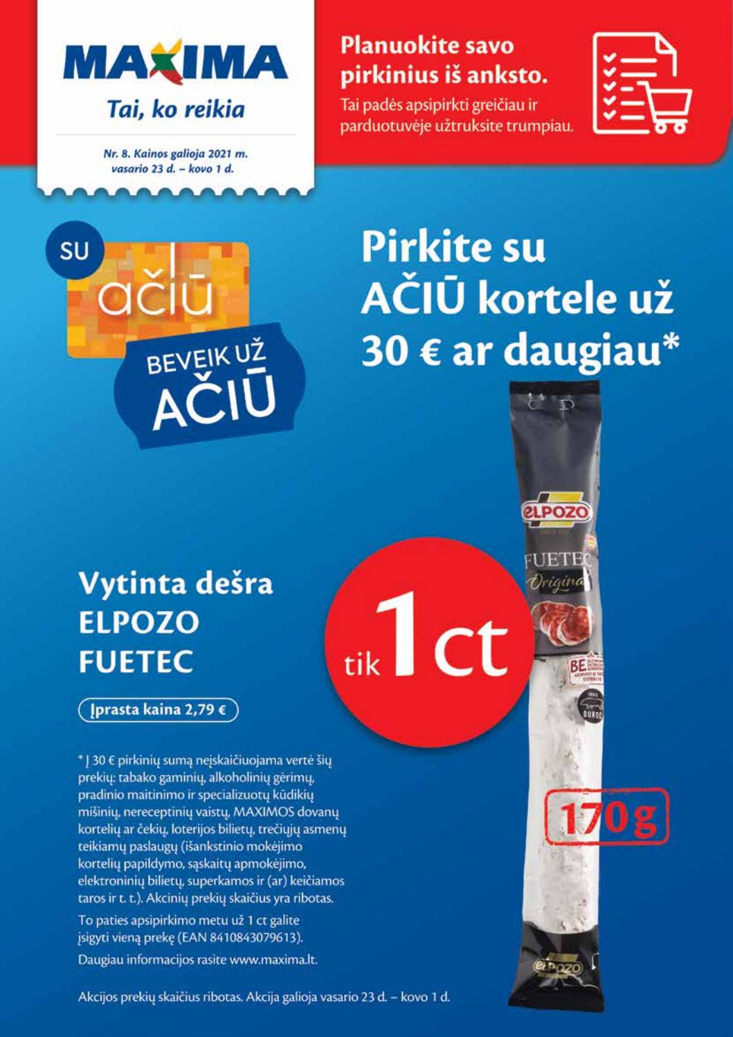 Maxima kaininis leidinys akcijos nuo 
  2021-02-23 iki 
  2021-03-01 | Leidinukas.lt puslapis 1