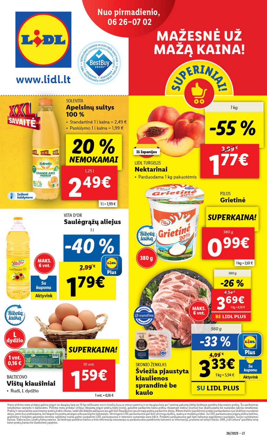 Lidl maisto prekių pasiūlymai akcijos nuo 
  2023-06-26 iki 
  2023-07-02 | Leidinukas.lt puslapis 1