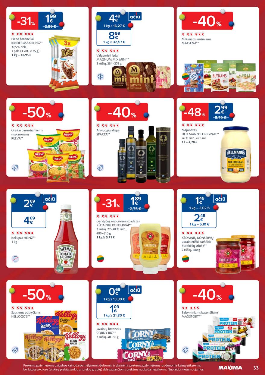Maxima leidinys akcijos nuo 
  2026-02-24 iki 
  2026-03-02 | Leidinukas.lt puslapis 33