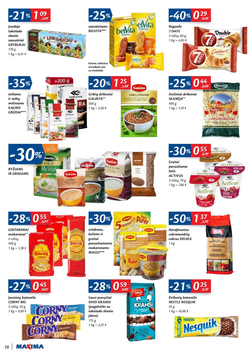 Maxima kaininis leidinys akcijos nuo 
  2019-10-15 iki 
  2019-10-21 | Leidinukas.lt puslapis 10