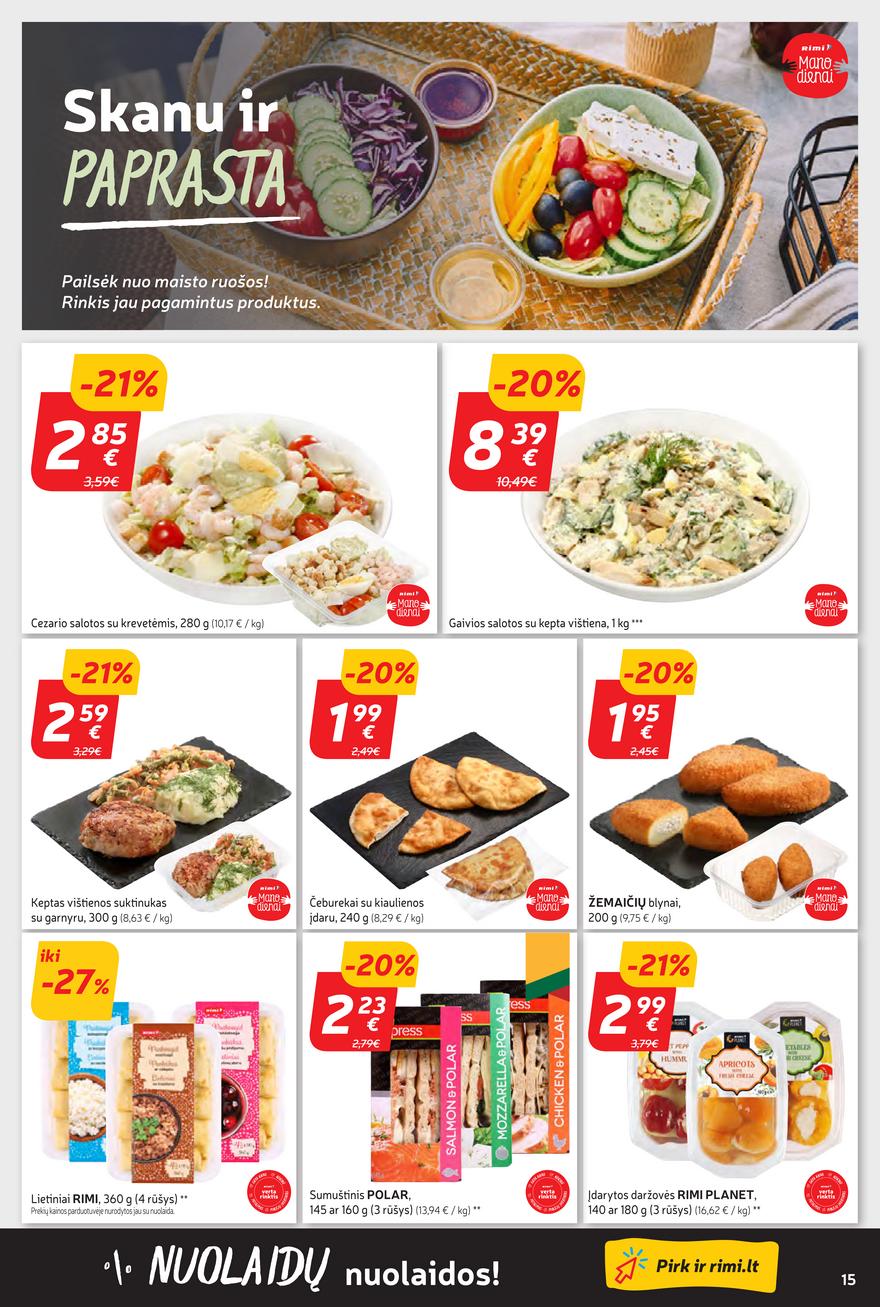 Rimi savaitinis leidinys akcijos nuo 
  2024-04-09 iki 
  2024-04-15 | Leidinukas.lt puslapis 15