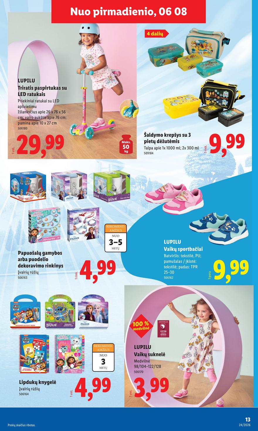 Lidl leidinys naujas akcijos nuo 
  2026-06-08 iki 
  2026-06-14 | Leidinukas.lt puslapis 13