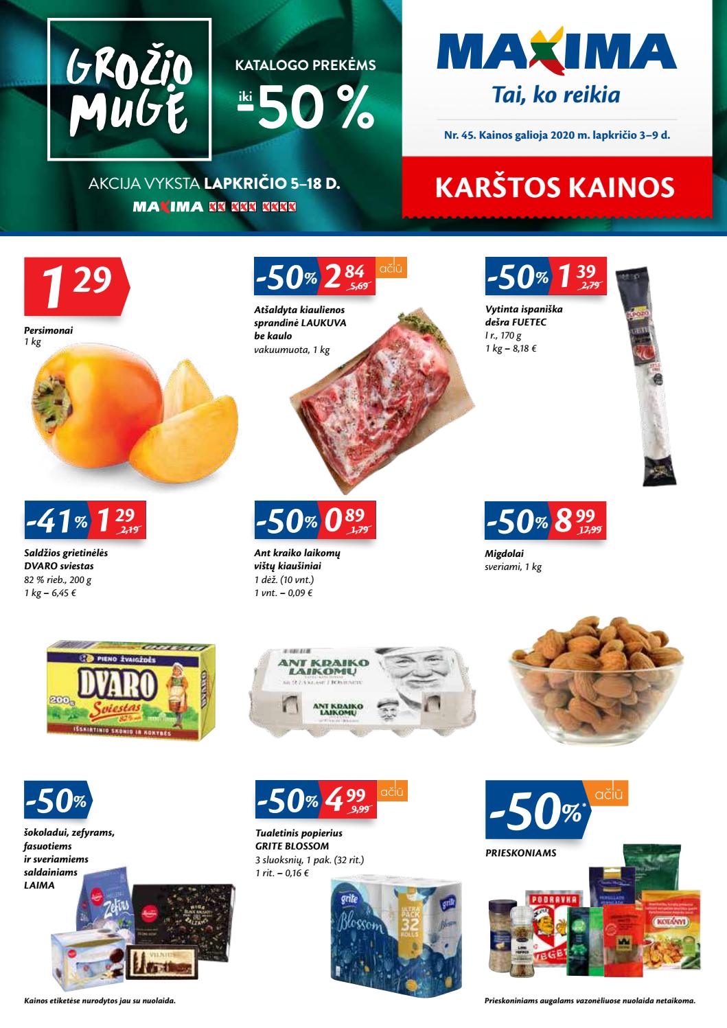 Maxima kaininis leidinys akcijos nuo 
  2020-11-03 iki 
  2020-11-09 | Leidinukas.lt puslapis 1