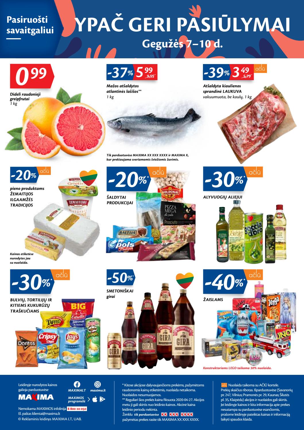 Maxima kaininis leidinys akcijos nuo 
  2020-05-05 iki 
  2020-05-11 | Leidinukas.lt puslapis 38