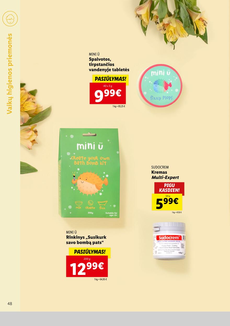 Lidl pasiūlymai akcijos nuo 
  2022-10-13 iki 
  2022-10-19 | Leidinukas.lt puslapis 48