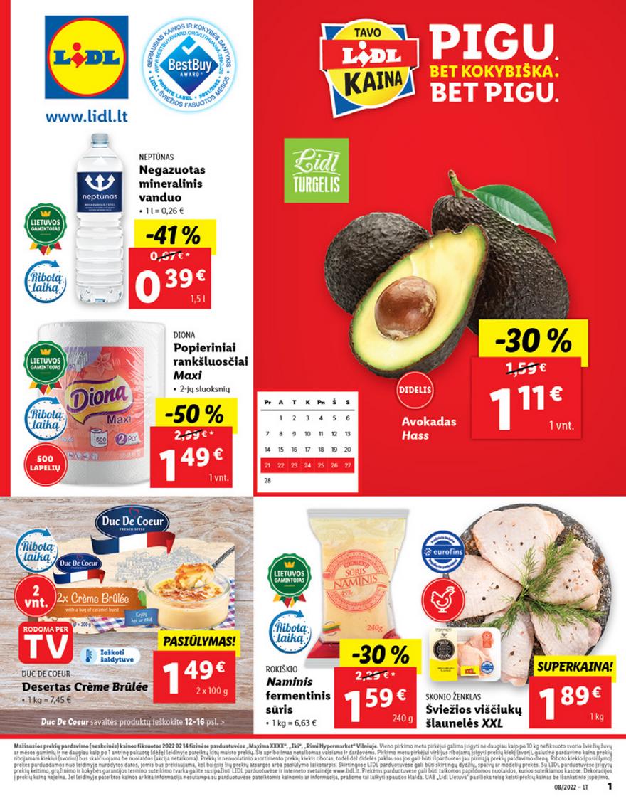 Lidl maisto prekių pasiūlymai akcijos nuo 
  2022-02-21 iki 
  2022-02-27 | Leidinukas.lt puslapis 1