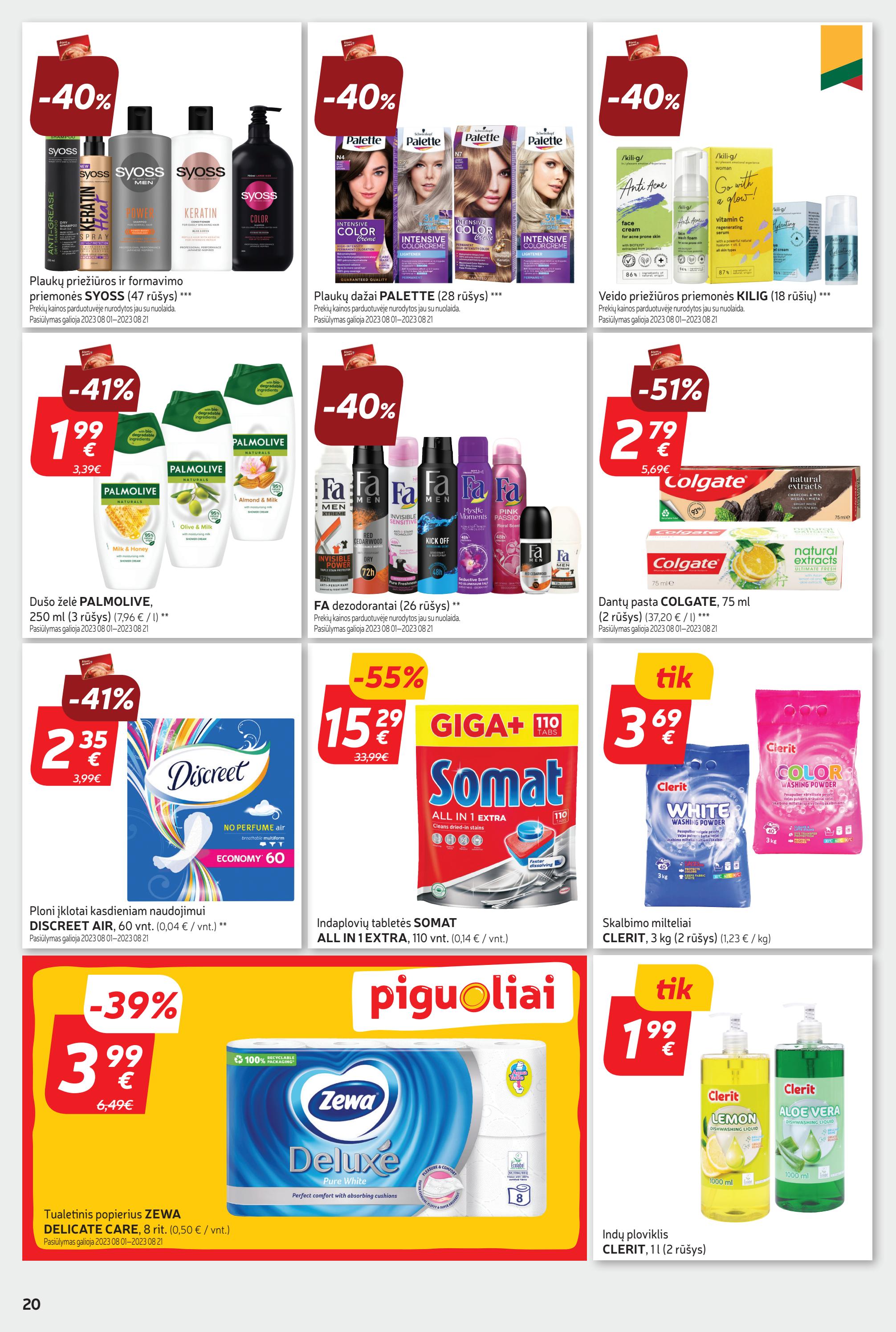 Rimi savaitinis leidinys akcijos nuo 
  2023-08-01 iki 
  2023-08-07 | Leidinukas.lt puslapis 20