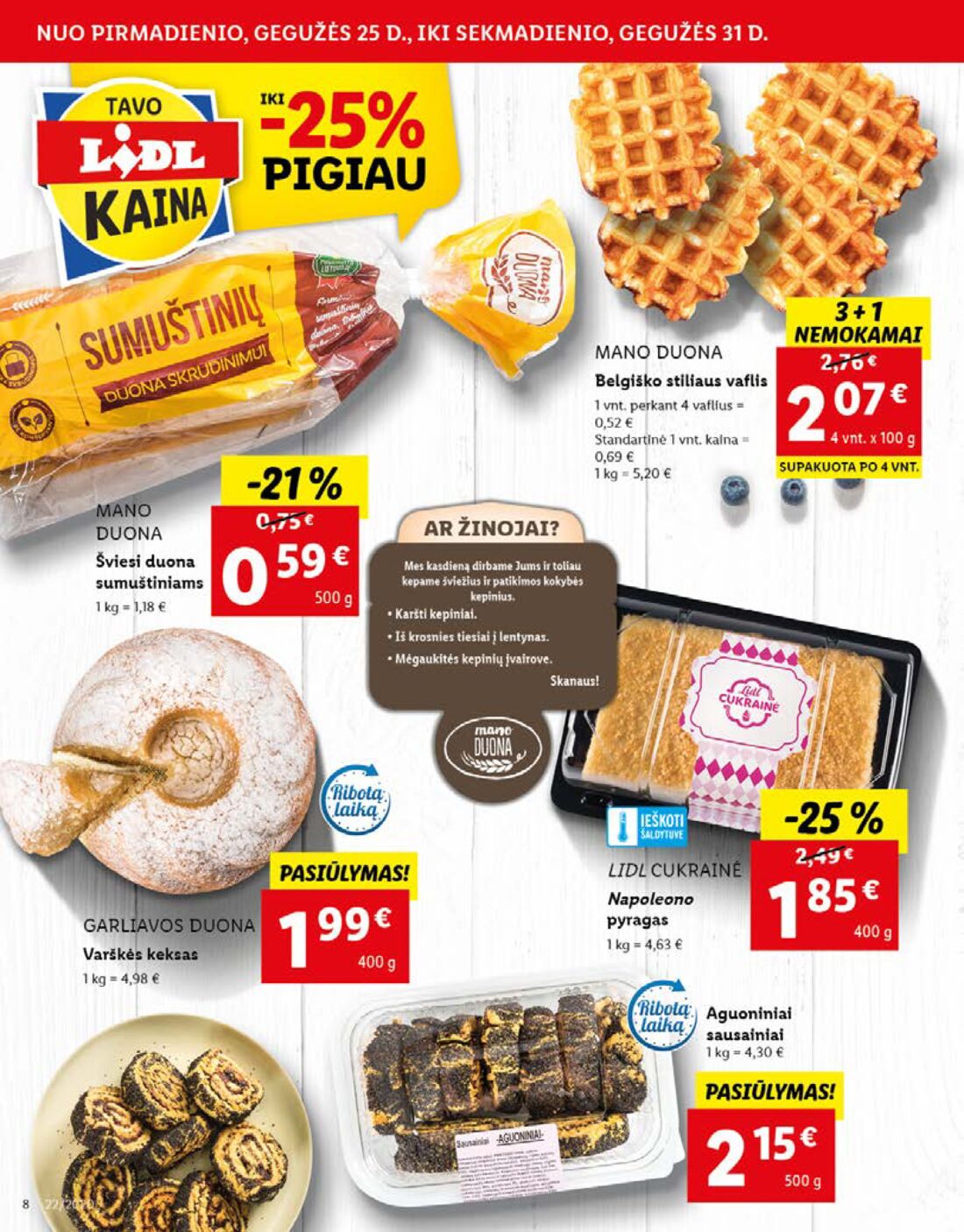 Lidl savaitinis leidinys akcijos nuo 
  2020-05-25 iki 
  2020-05-31 | Leidinukas.lt puslapis 8