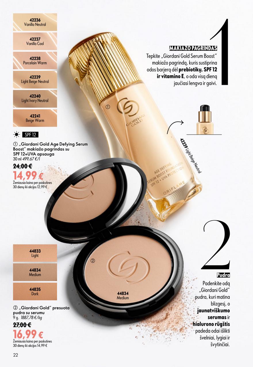 Oriflame katalogas akcijos nuo 
  2026-06-24 iki 
  2026-07-14 | Leidinukas.lt puslapis 22