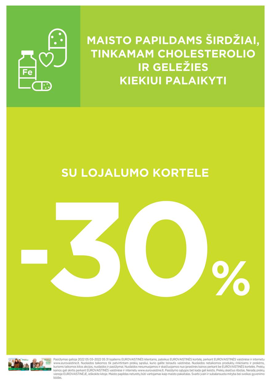 Euro vaistinė leidinys akcijos nuo 
  2022-05-03 iki 
  2022-05-31 | Leidinukas.lt puslapis 13