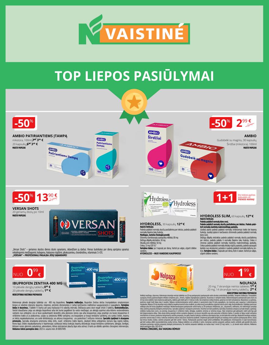 Norfos vaistinės leidinys akcijos nuo 
  2023-07-01 iki 
  2023-07-31 | Leidinukas.lt puslapis 1