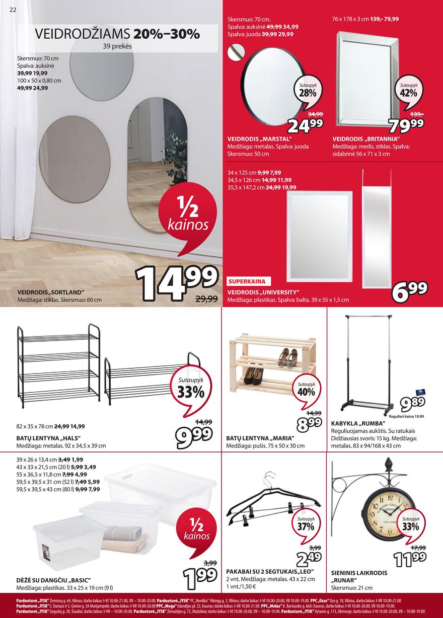 Jysk leidinys akcijos nuo 
  2021-04-27 iki 
  2021-05-10 | Leidinukas.lt puslapis 22