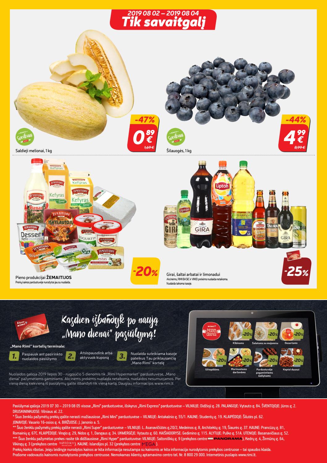 Rimi savaitinis leidinys akcijos nuo 
  2019-07-30 iki 
  2019-08-05 | Leidinukas.lt puslapis 24