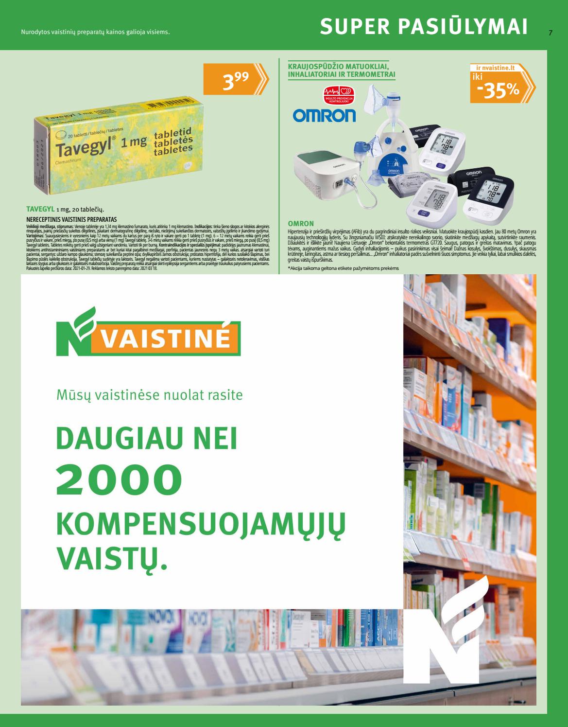Norfos vaistinės leidinys akcijos nuo 
  2021-07-01 iki 
  2021-07-31 | Leidinukas.lt puslapis 7