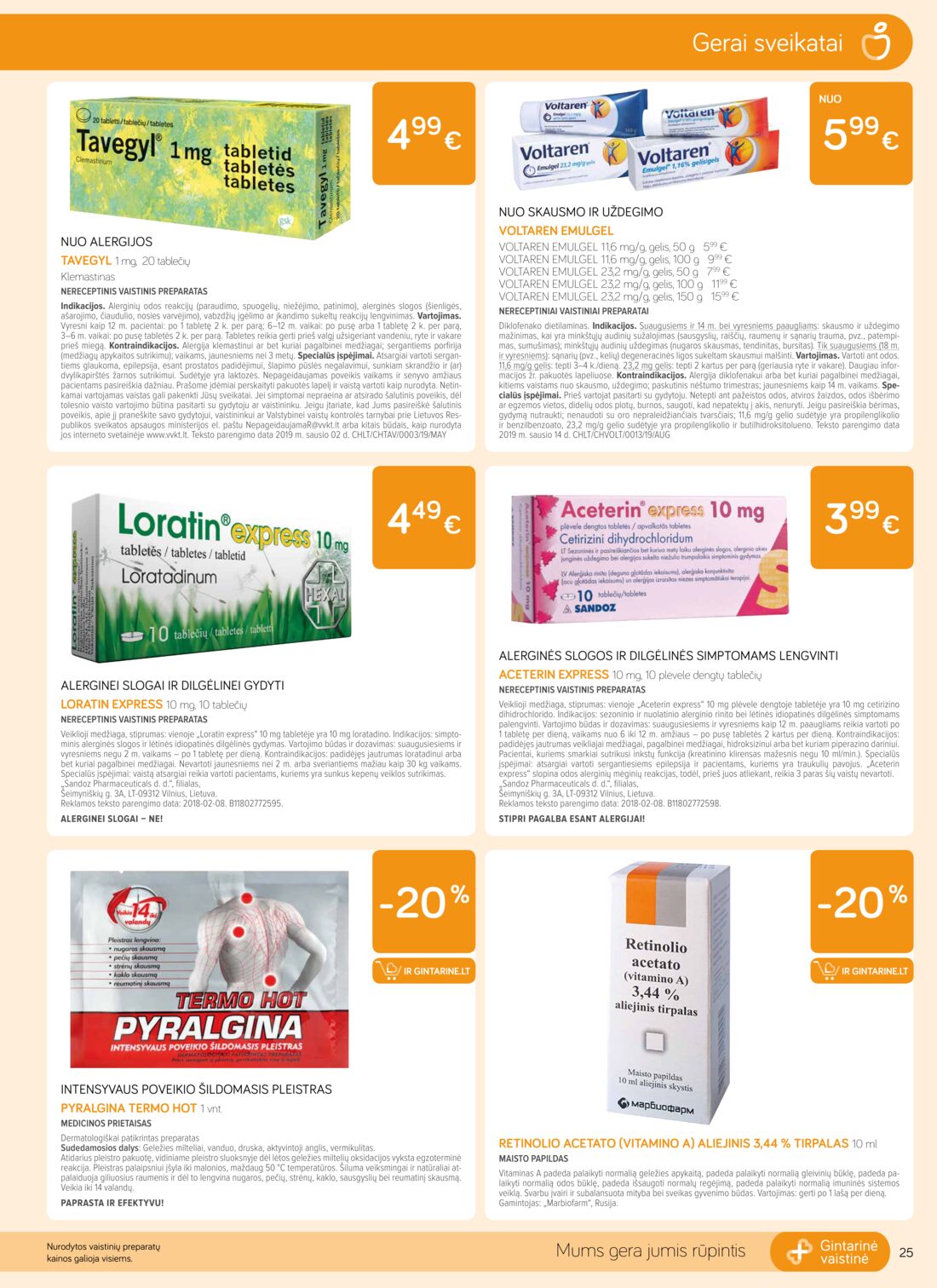 Gintarinė vaistinė leidinys akcijos nuo 
  2019-08-01 iki 
  2019-08-31 | Leidinukas.lt puslapis 25