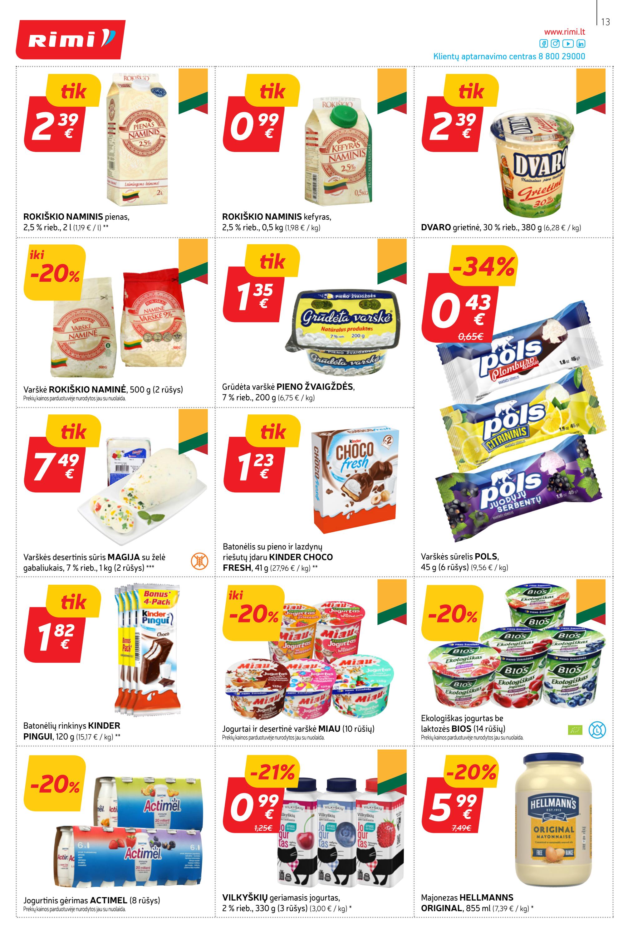 Rimi savaitinis leidinys akcijos nuo 
  2023-05-02 iki 
  2023-05-08 | Leidinukas.lt puslapis 13