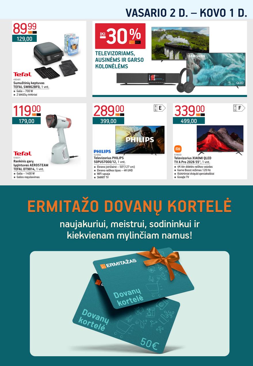 Ermitažas leidinys akcijos nuo
2026-02-02 iki
2026-03-01 | Leidinukas.lt puslapis 27