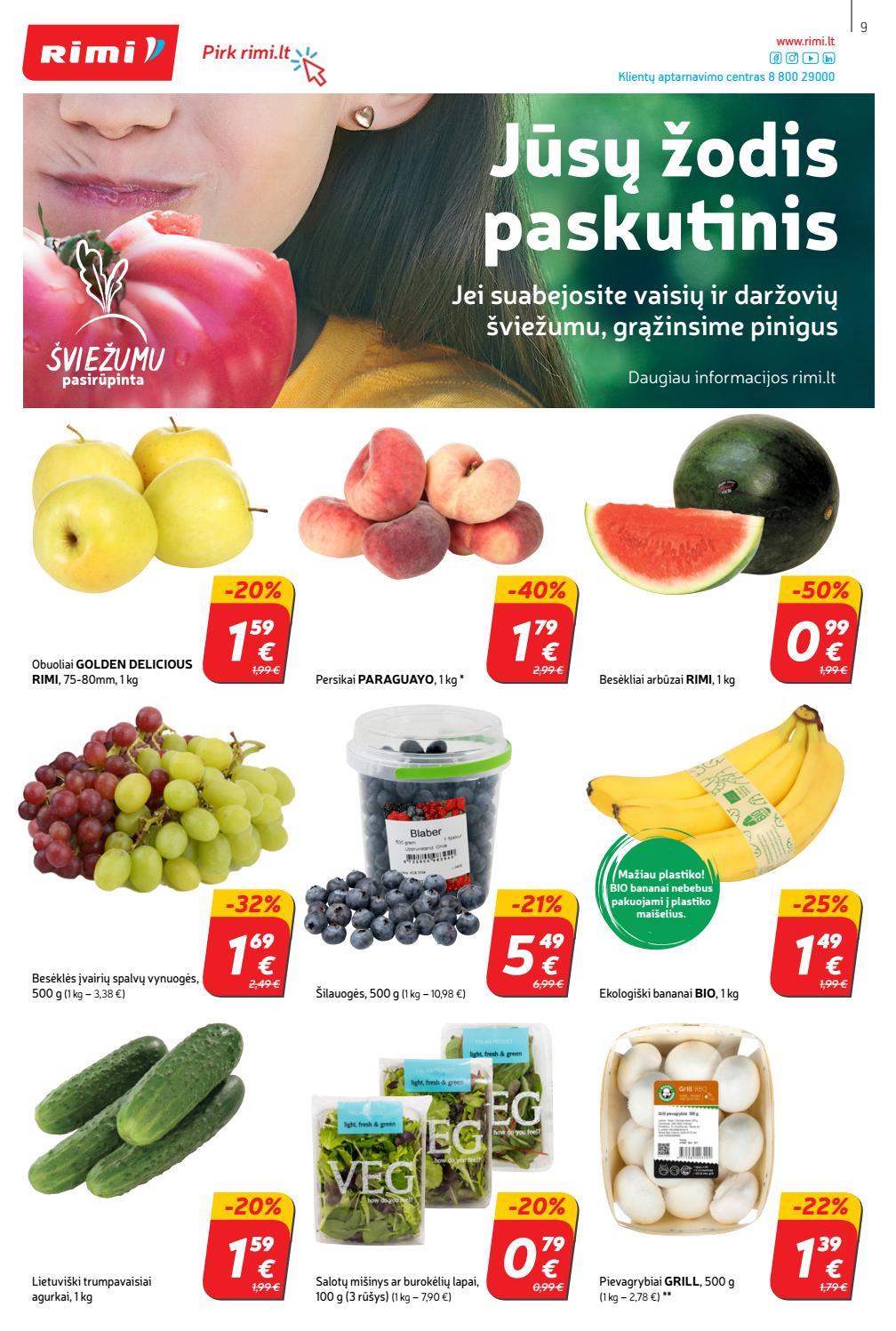 Rimi savaitinis leidinys akcijos nuo 
  2020-07-07 iki 
  2020-07-13 | Leidinukas.lt puslapis 9