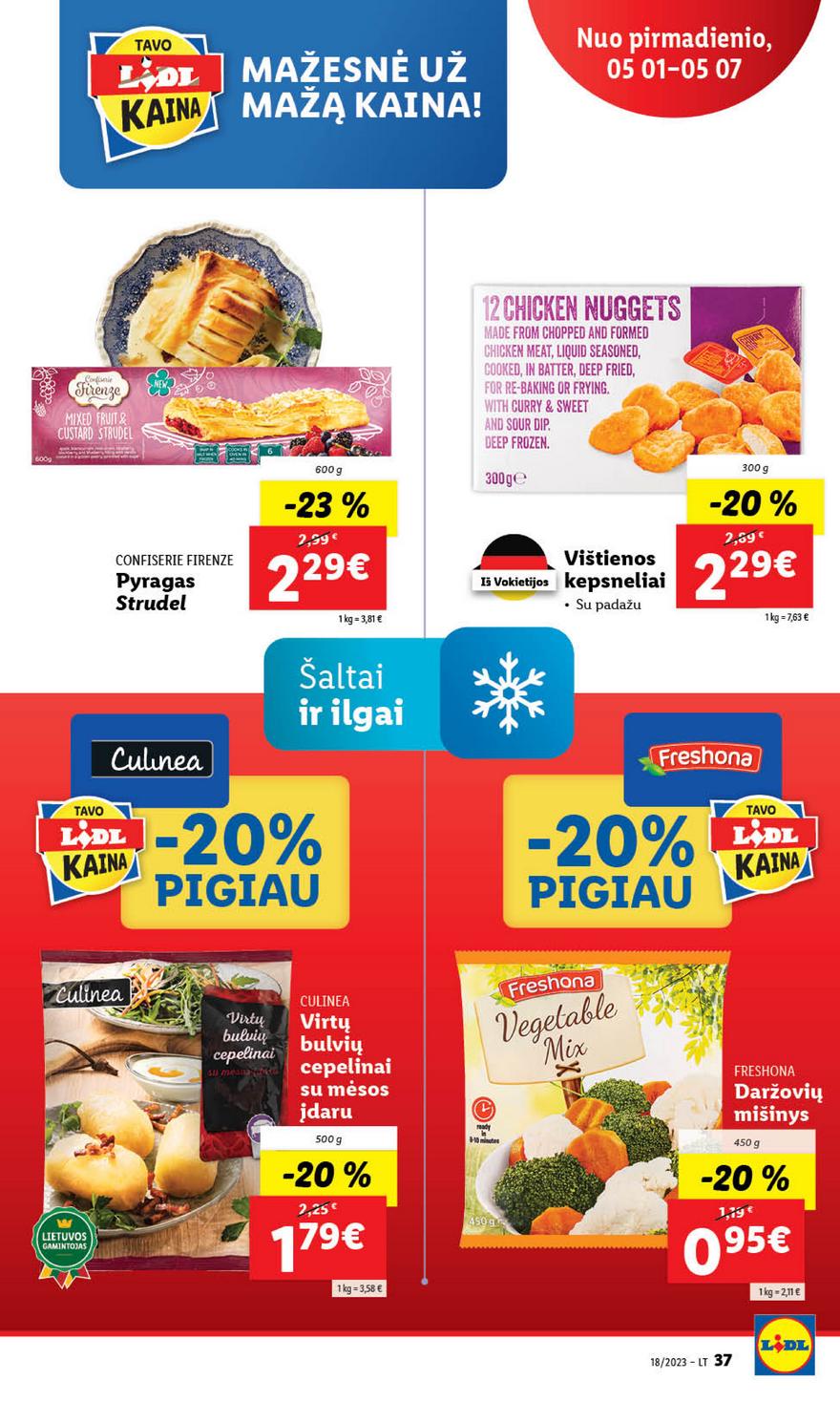 Lidl pasiūlymai akcijos nuo 
  2023-05-01 iki 
  2023-05-07 | Leidinukas.lt puslapis 37