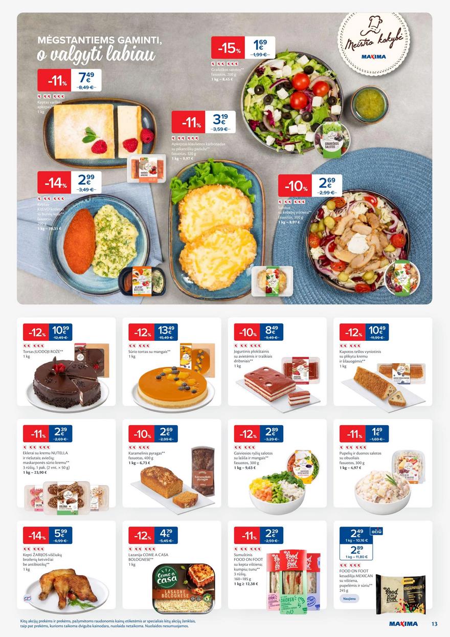Maxima savaitinis leidinys 15 akcijos nuo 
  2025-04-08 iki 
  2025-04-14 | Leidinukas.lt puslapis 13