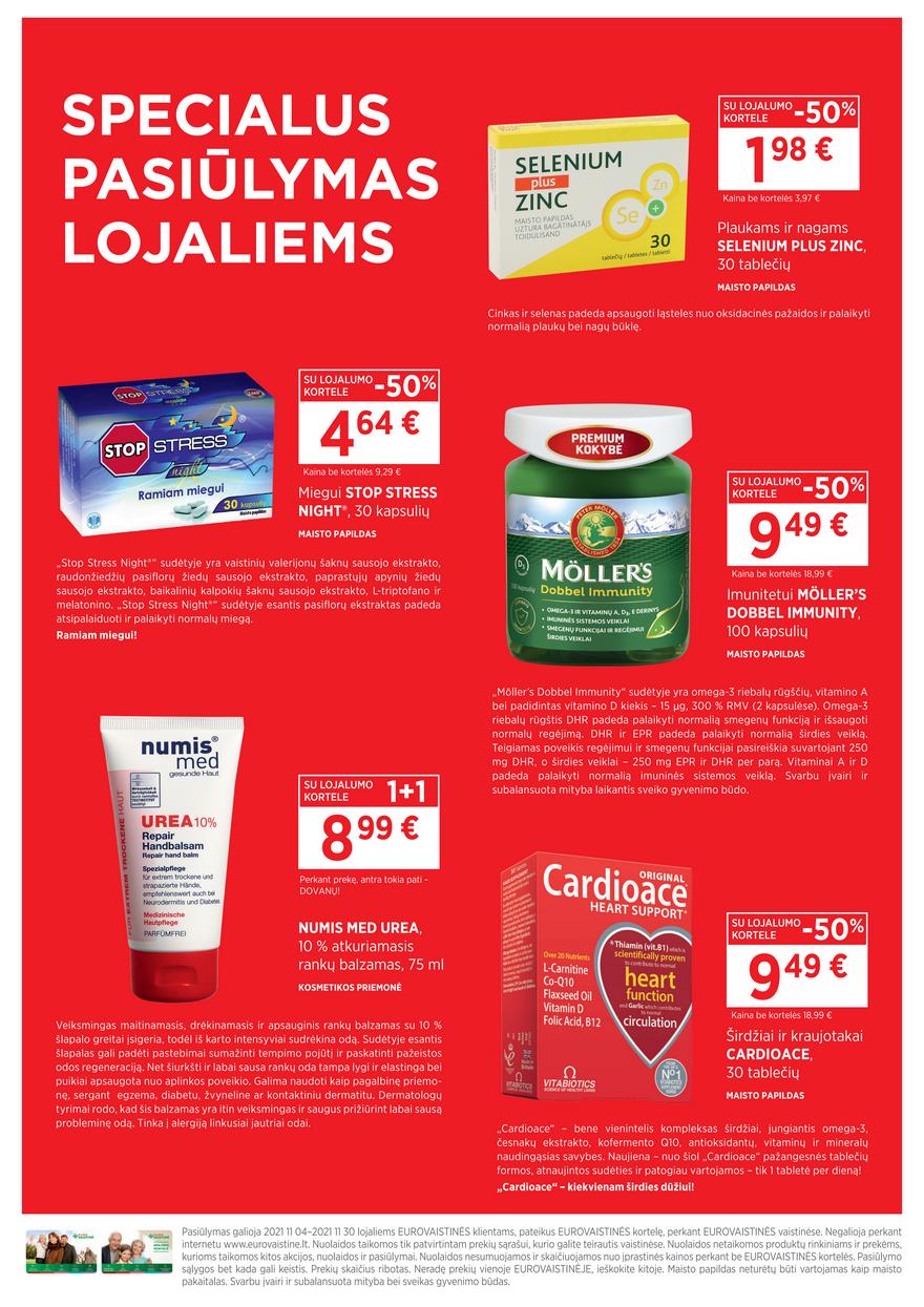 Euro vaistinė leidinys akcijos nuo 
  2021-11-01 iki 
  2021-11-30 | Leidinukas.lt puslapis 2