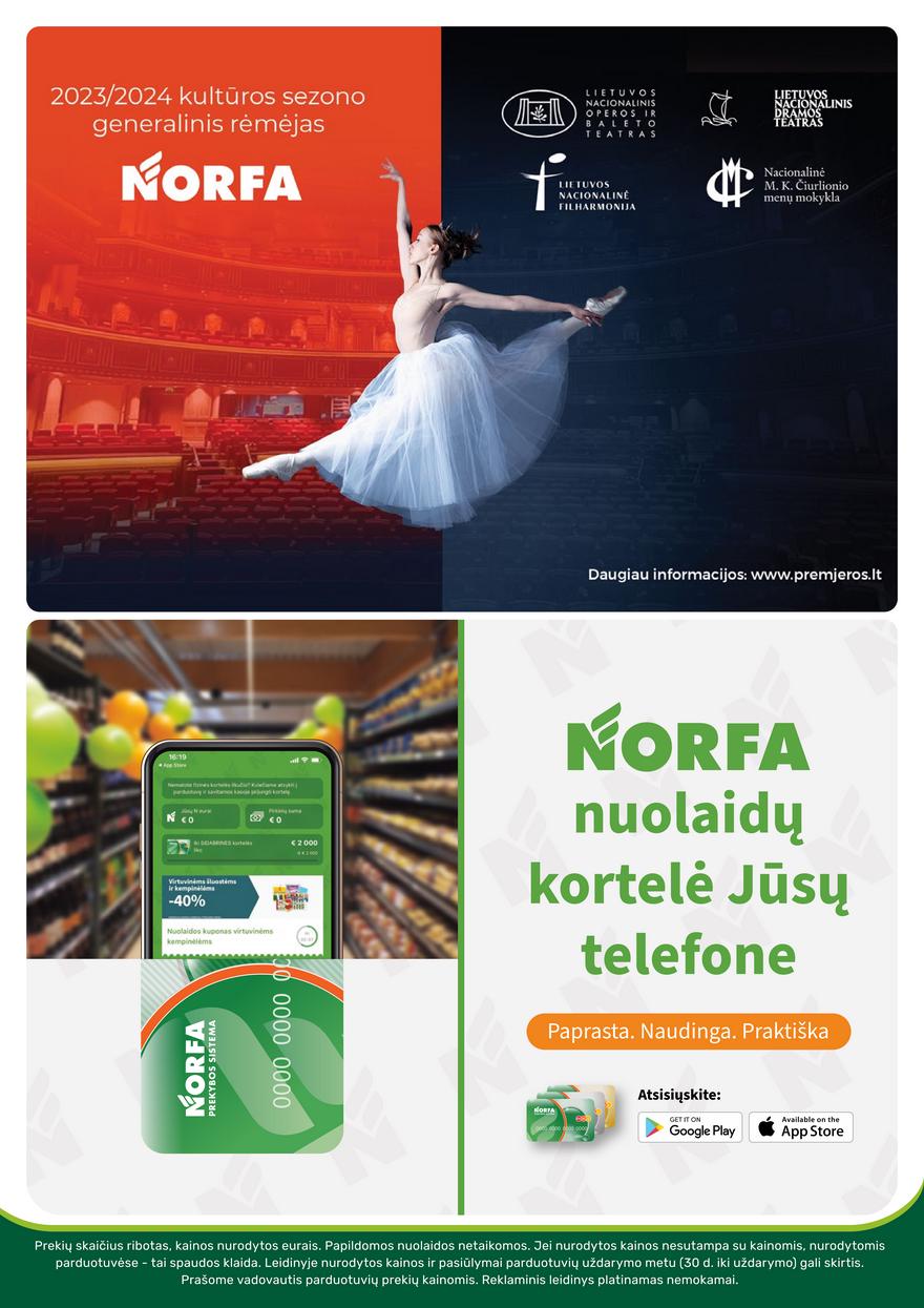 Norfos kaininis leidinys akcijos nuo 
  2023-10-19 iki 
  2023-11-01 | Leidinukas.lt puslapis 24
