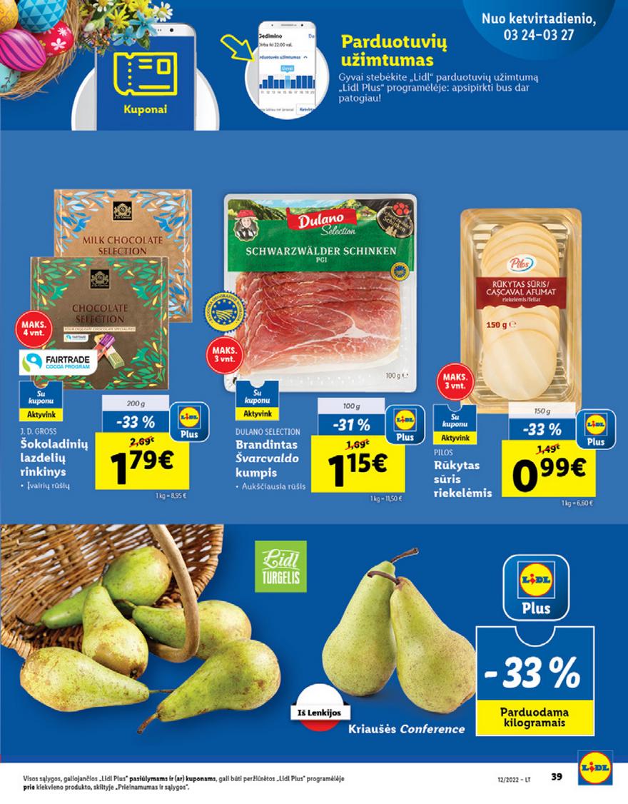 Lidl maisto prekių pasiūlymai akcijos nuo 
  2022-03-21 iki 
  2022-03-27 | Leidinukas.lt puslapis 39