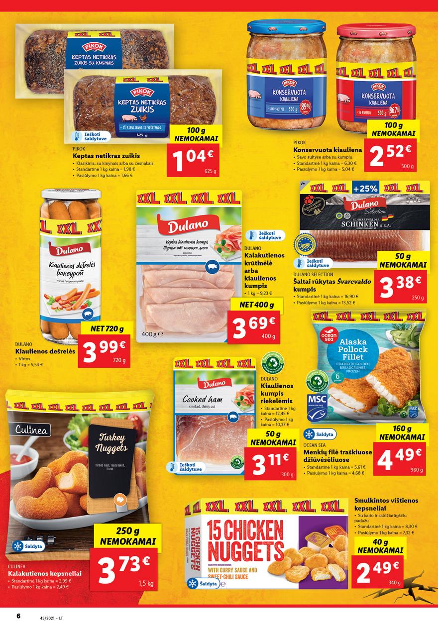 Lidl maisto prekių pasiūlymai akcijos nuo 
  2021-11-08 iki 
  2021-11-14 | Leidinukas.lt puslapis 6