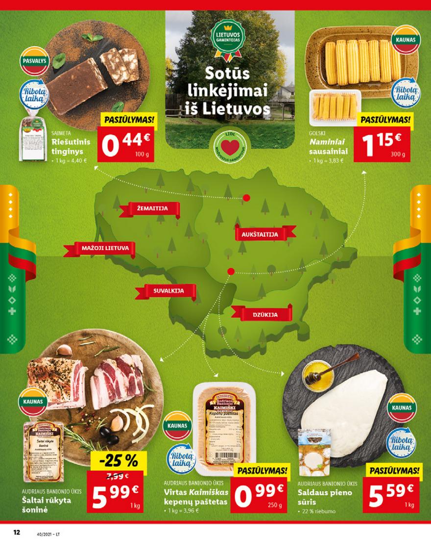 Lidl maisto prekių pasiūlymai akcijos nuo 
  2021-10-04 iki 
  2021-10-10 | Leidinukas.lt puslapis 12
