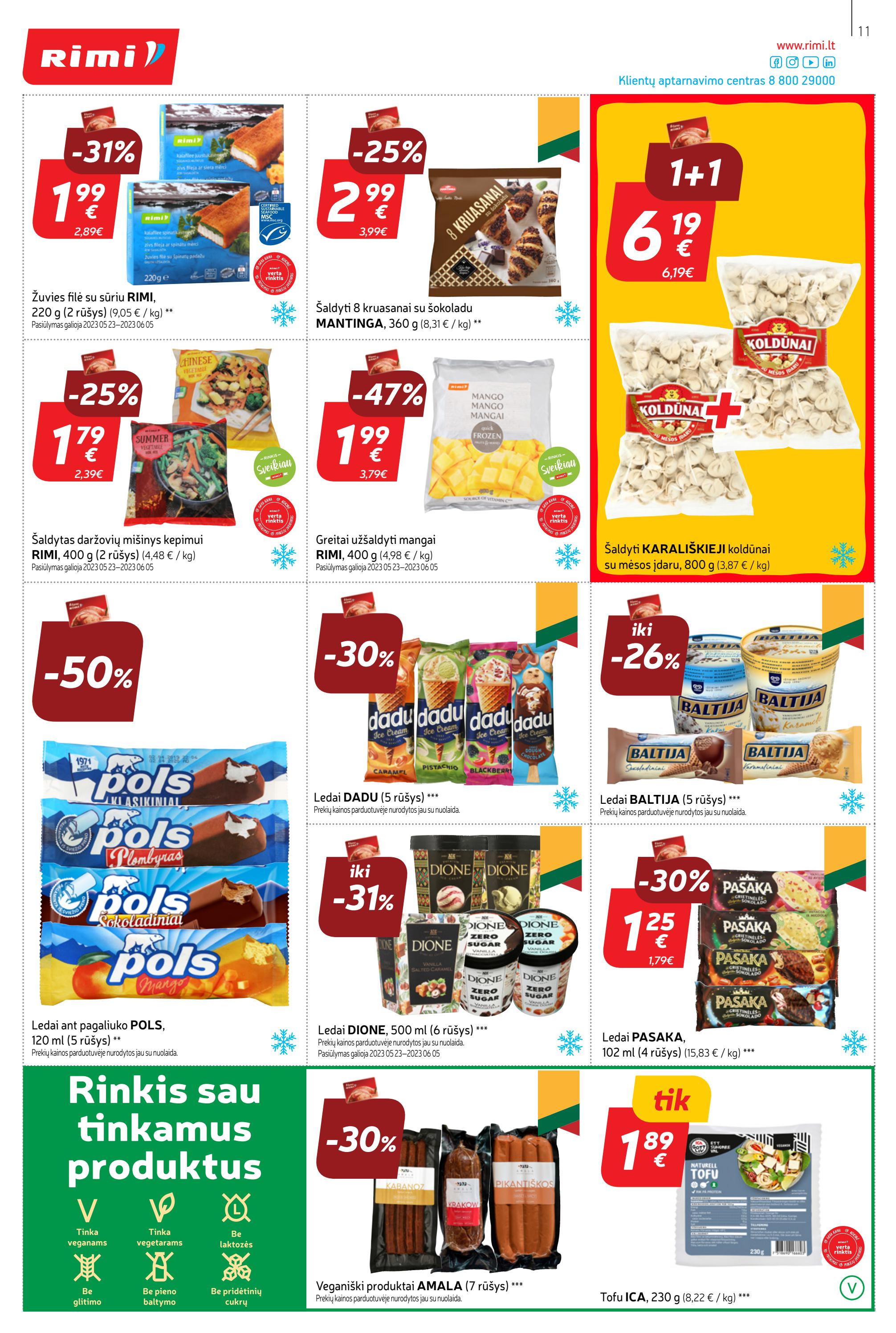 Rimi savaitinis leidinys akcijos nuo 
  2023-05-30 iki 
  2023-06-05 | Leidinukas.lt puslapis 11