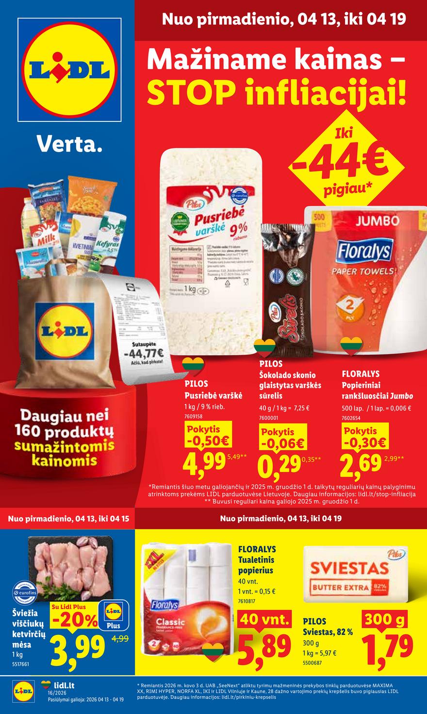 Lidl leidinys akcijos nuo 
  2026-04-13 iki 
  2026-04-19 | Leidinukas.lt puslapis 1