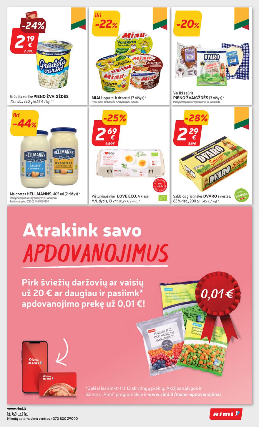 Rimi savaitinis leidinys 9 akcijos nuo 
  2025-02-25 iki 
  2025-03-03 | Leidinukas.lt puslapis 23