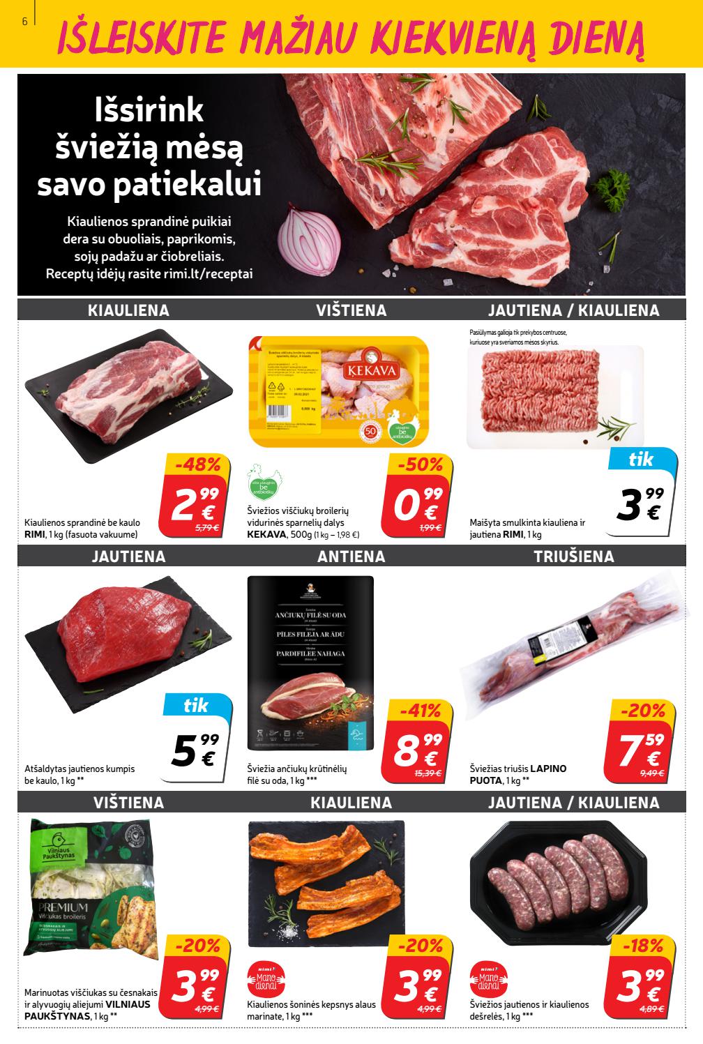 Rimi savaitinis leidinys akcijos nuo 
  2021-02-23 iki 
  2021-03-01 | Leidinukas.lt puslapis 6