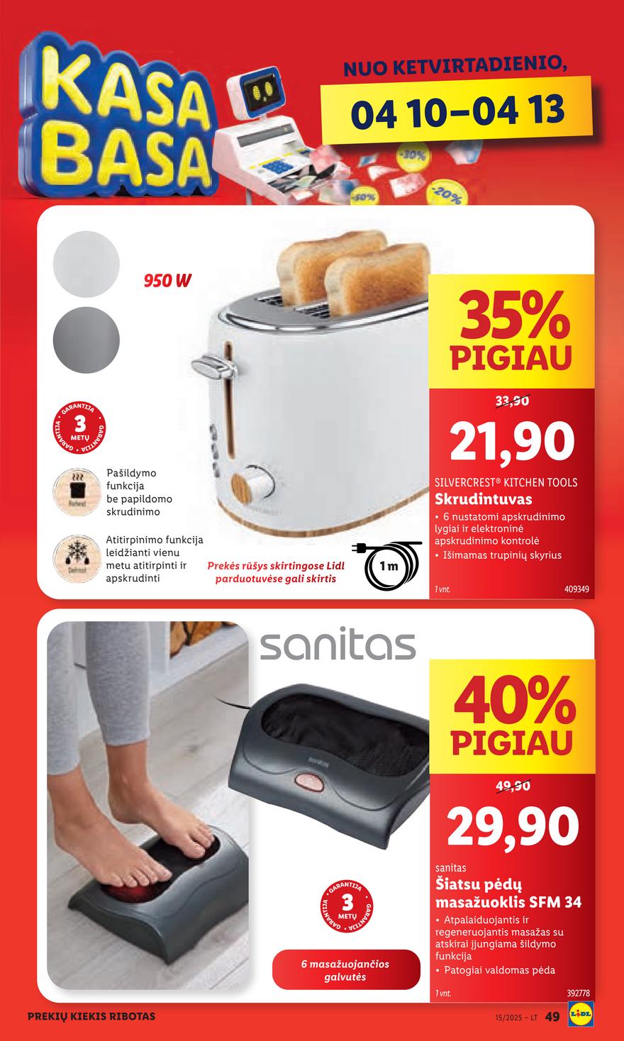 Lidl ne maisto leidinys akcijos nuo 
  2025-04-07 iki 
  2025-04-13 | Leidinukas.lt puslapis 49