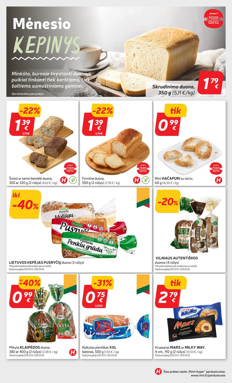 Rimi savaitinis leidinys 16 akcijos nuo 
  2025-04-15 iki 
  2025-04-21 | Leidinukas.lt puslapis 20