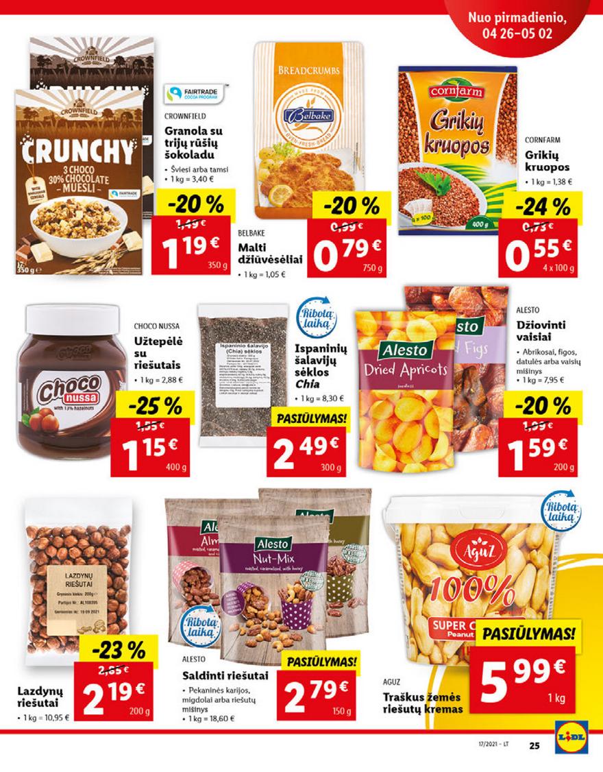 Lidl maisto prekių pasiūlymai akcijos nuo 
  2021-04-26 iki 
  2021-05-02 | Leidinukas.lt puslapis 25