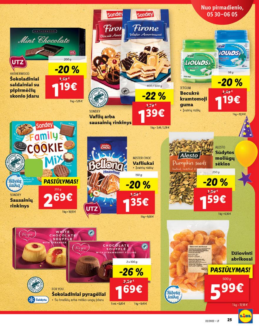Lidl maisto prekių pasiūlymai akcijos nuo 
  2022-05-30 iki 
  2022-06-05 | Leidinukas.lt puslapis 25