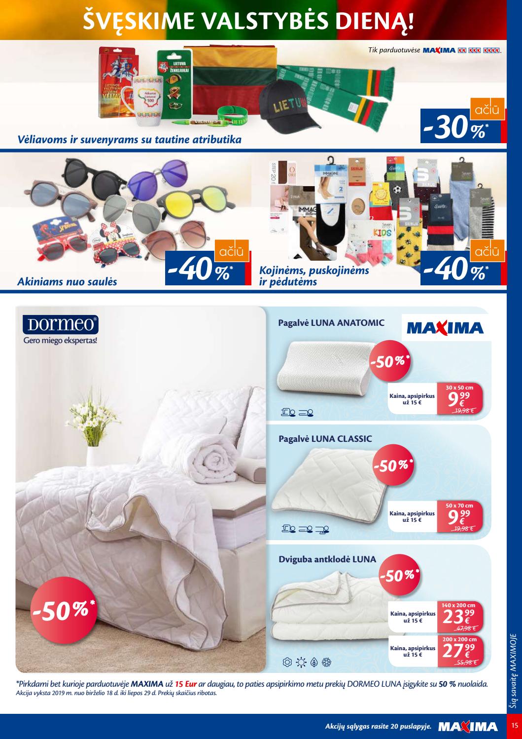 Maxima kaininis leidinys akcijos nuo 
  2019-07-02 iki 
  2019-07-08 | Leidinukas.lt puslapis 15